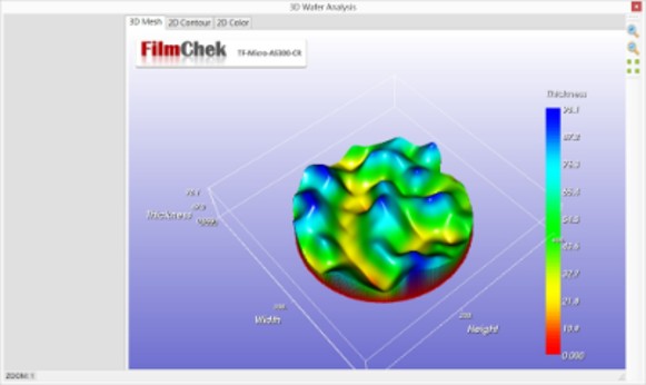 Thin film thickness mesh